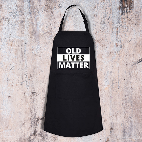 Old Lives Matter BBQ Printing Kitchen cooking Chef Aprons for Men Women - Top Tee